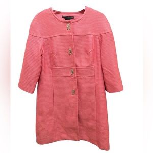 Mark Zunino Pink Knit Long Blazer